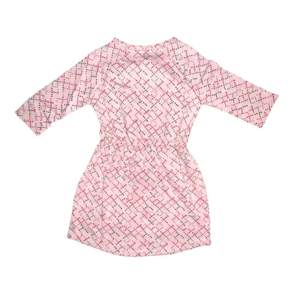 Gymboree Pink Lattice Dress Multicolor Lightweight Small NWT